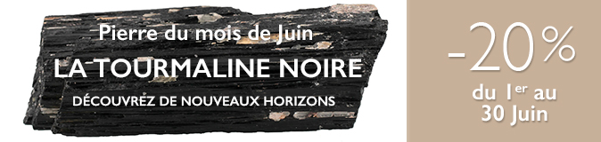 Pierre du mois de Juin 2018: La Tourmaline Noire